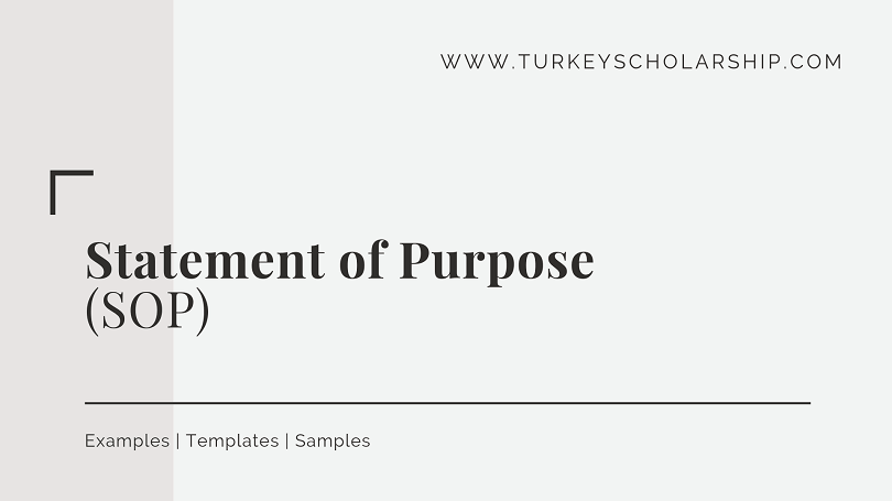 Statement of Purpose (SOP)