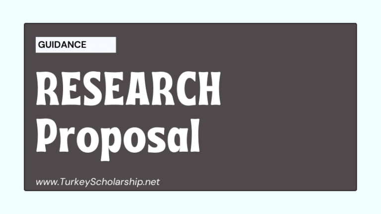 research proposal for turkey scholarship